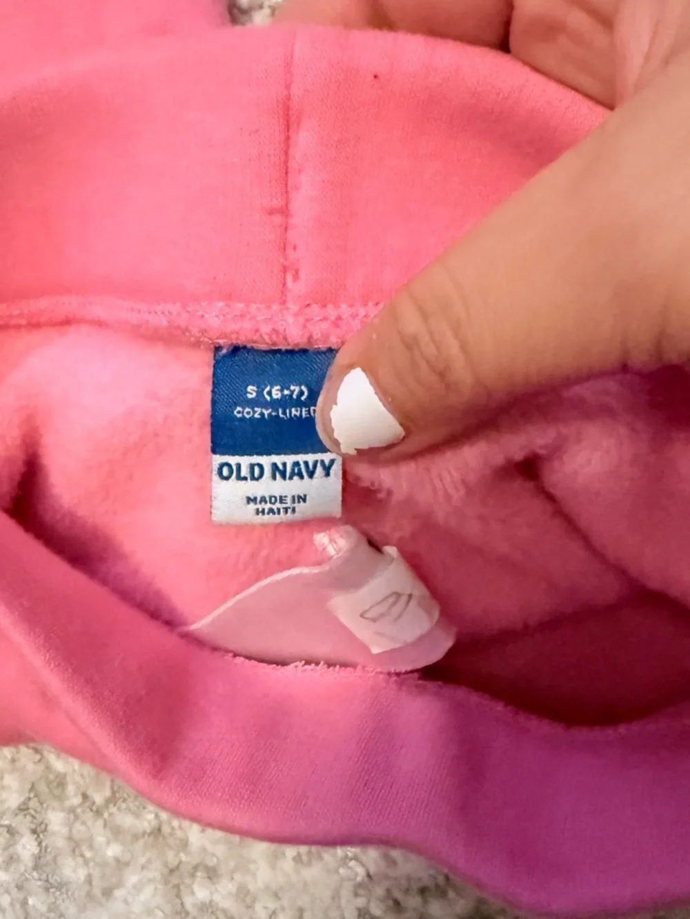 Old Navy Pink Cozy Lined Kids Leggings size S 6/7